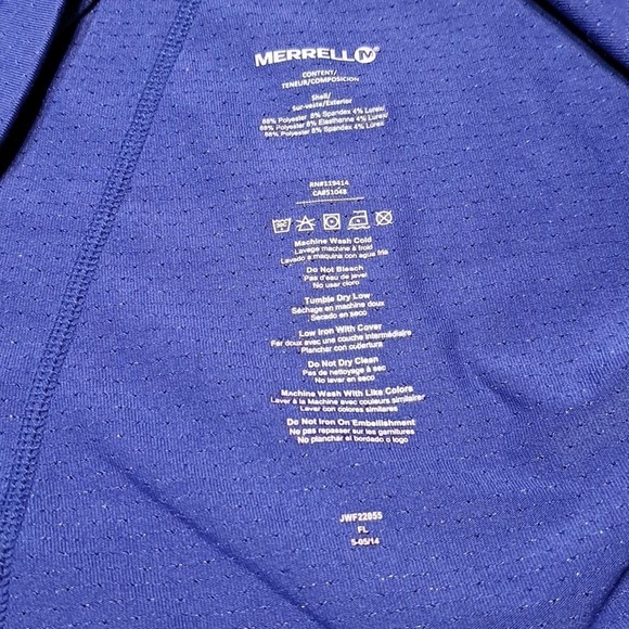 MERRELL large purple sparkle select wick fitness top, barely worn, $78.00 - Picture 5 of 7